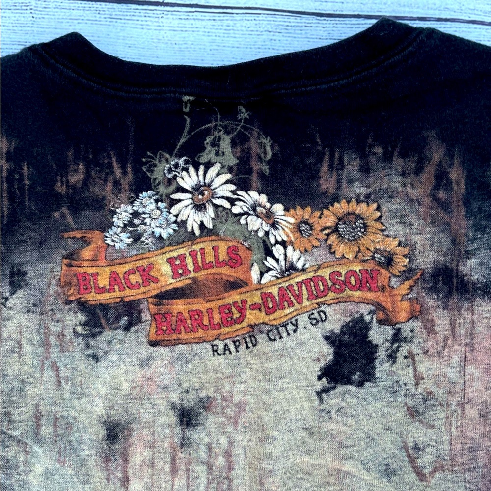 Harley-Davidson Graphic Sleeveless Tshirt Women Size Large - Picture 6 of 7